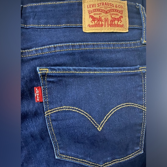 Levi’s 711 Skinny Dark Jeans, size 30 - Picture 4 of 9